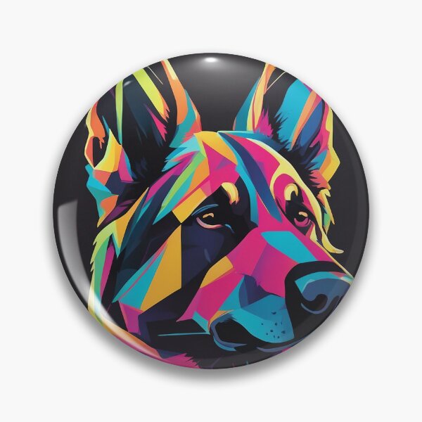 Item preview, Geometrically stylized German Shepherd  designed and sold by Purrfectly  Furr.