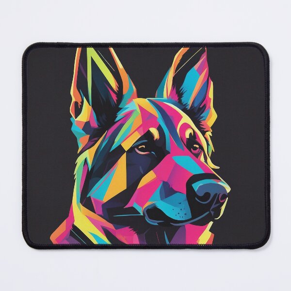 Item preview, Geometrically stylized German Shepherd designed and sold by Purrfectly Furr.