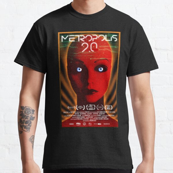 "Metropolis 2.0" - Art Deco, Sci-fi Movie Poster Classic T-Shirt
