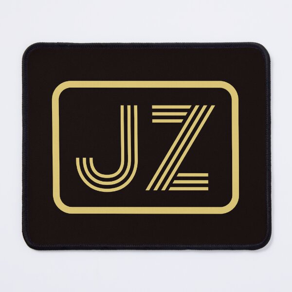 Item preview, JZ Initials Gold Geometric Letters designed and sold by Jeallan Designs.