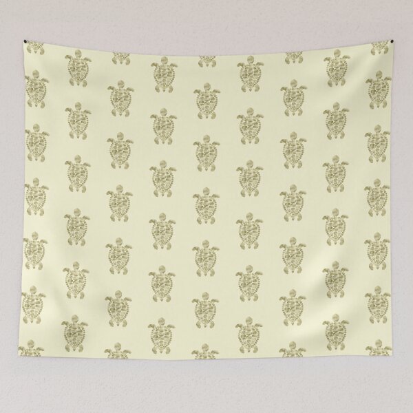 Item preview, golden turtle mosaic pattern designed and sold by octo-PS.