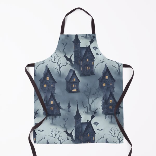 Item preview, Mystery and Suspense: Haunted House Halloween Pattern with Ghostly Apparitions designed and sold by mrabdennour.