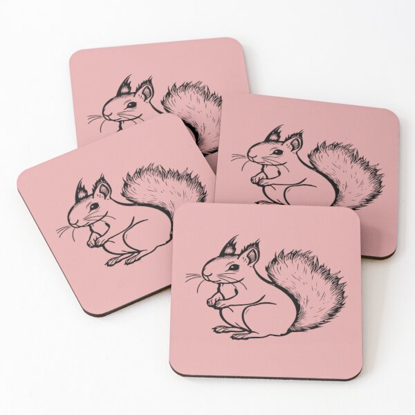 Item preview,  playful squirrel with white black shape. designed and sold by painting23.