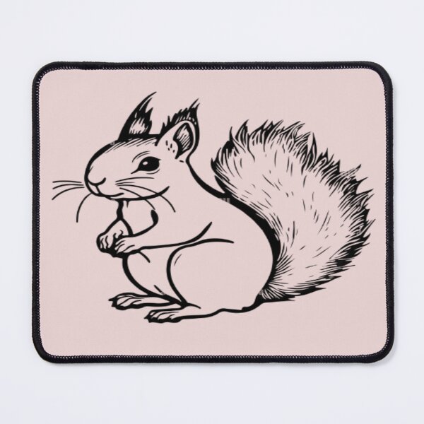 Item preview,  playful squirrel with white black shape. designed and sold by painting23.