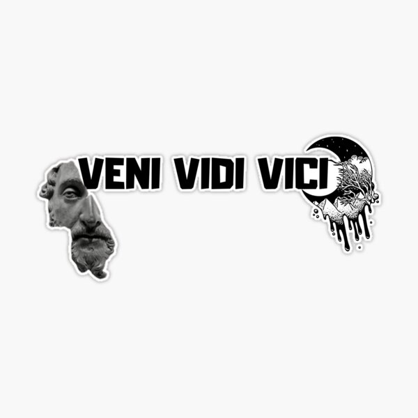 Veni Vidi Vici - Latin saying - Latin' Sticker