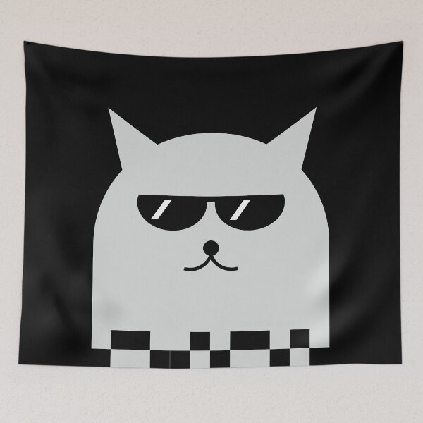 Item preview, Cat With Glasses #redbubble #decor #buyart #artprint designed and sold by hakobyans.