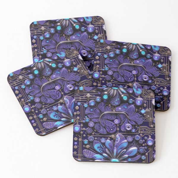 Item preview, Futuristic Sci-Fi Floral Fusion #2 designed and sold by Electric-Easel.