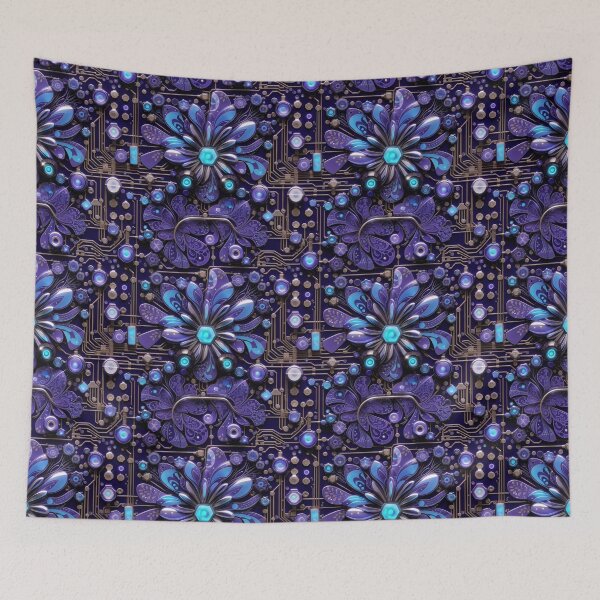 Item preview, Futuristic Sci-Fi Floral Fusion #2 designed and sold by Electric-Easel.