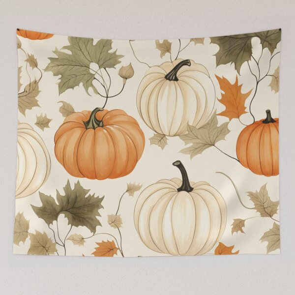 Item preview, Pumpkin Warm Pattern Autumn Fall designed and sold by trajeado14.