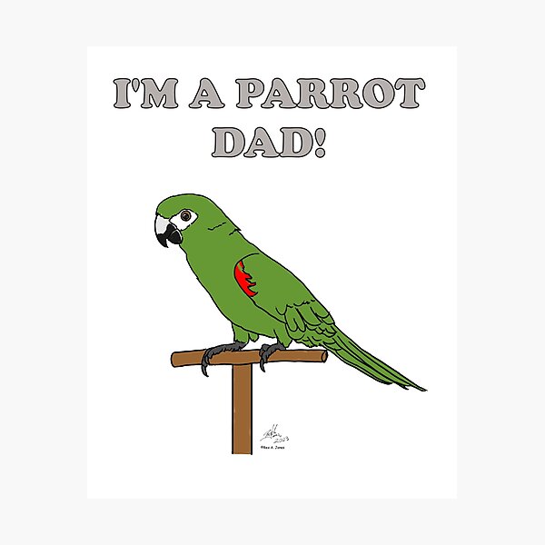 Item preview, I'm a Parrot Dad! - Hahn's Macaw designed and sold by Laughing Parrot Studio.