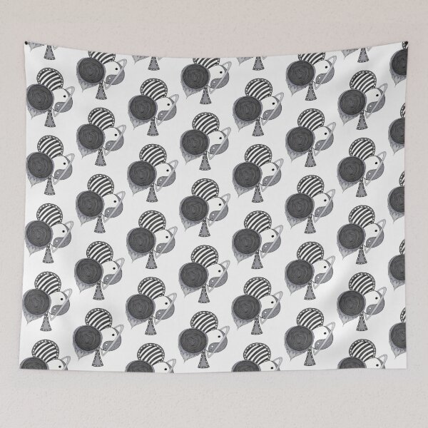 Item preview, Clubs Playing Cards Suit Yinyang Pattern Design designed and sold by Harold-Inks.