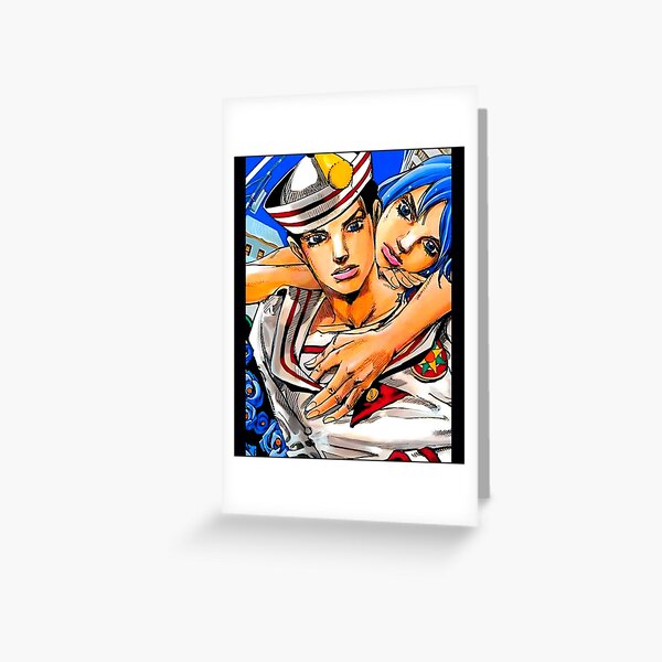 Jojo's Purple Stand haze Part5 Giorno Greeting Card by Toutankhamon22