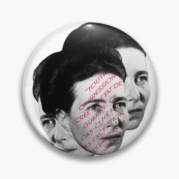 Item preview, Simone de Beauvoir Graphic Quote designed and sold by C·REBRAL Labs.