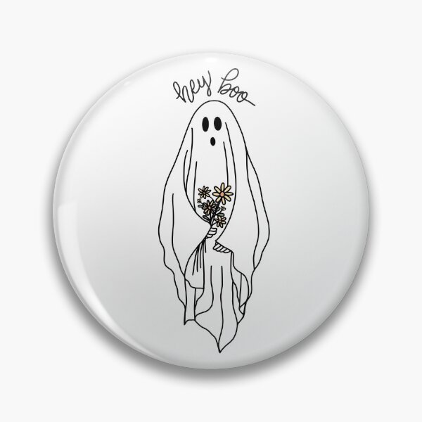Item preview, Hey Boo Friendly Halloween Ghost Illustration designed and sold by apcreatively.