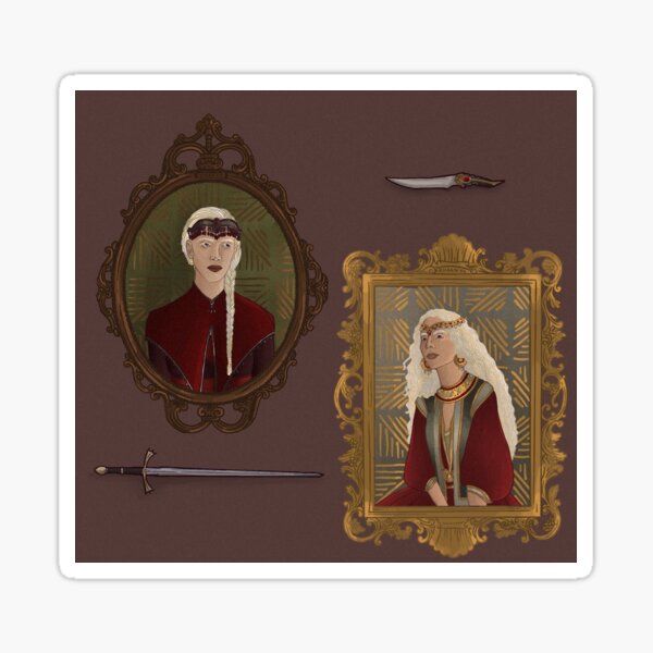 conquerer-queens visenya i and rhaenys i, 9 AC Sticker