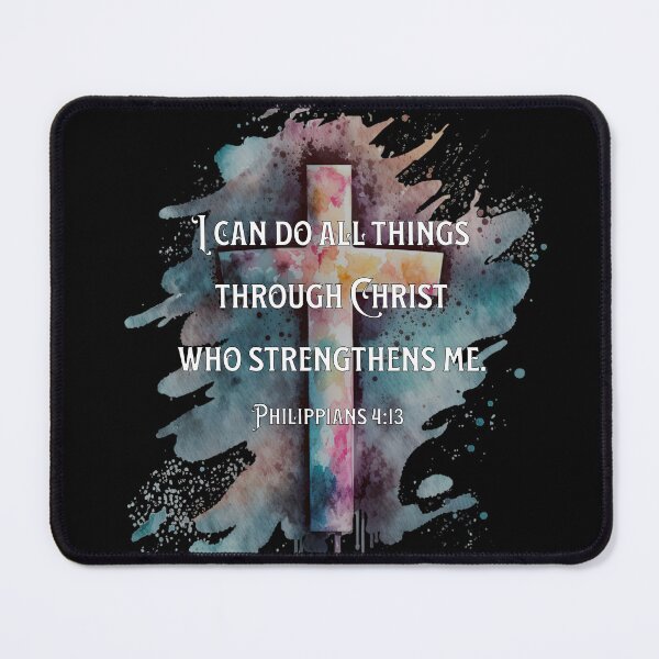 Item preview, Philippians 4:13 I Can Do All Things Through Christ Bible Verse designed and sold by 5PointsDigital.