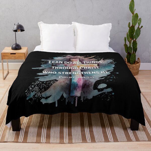Item preview, Philippians 4:13 I Can Do All Things Through Christ Bible Verse designed and sold by 5PointsDigital.