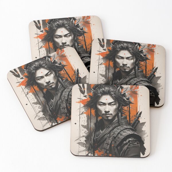 Item preview, Samurai Warrior - Traditional Ink Style designed and sold by Seneku-Design.