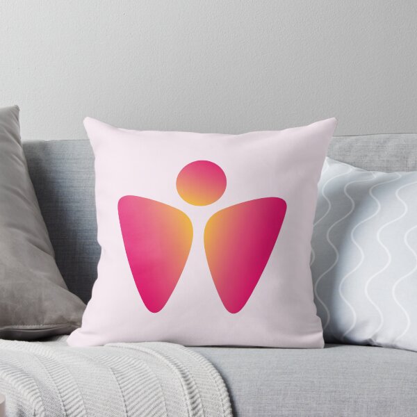 Item preview, Rejuvenation Refreshing Flying Pink Butterfly with an Abstract Human Figure as Negative Space designed and sold by Wiggly Lines.