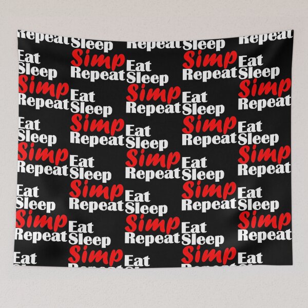 Item preview, Certified Simp Eat Sleep Simp Repeat designed and sold by Sonatablue.