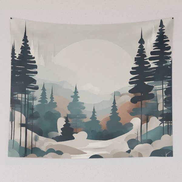Item preview, Boho Forest Landscape Artwork designed and sold by DesignDrifts.