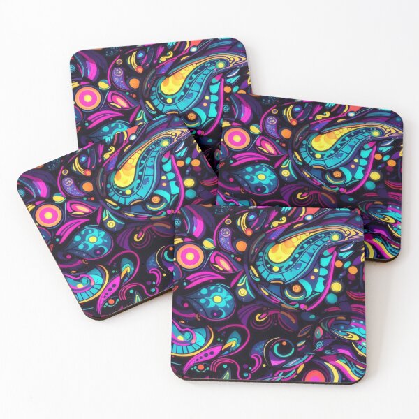 Item preview, Cyberpunk Neon Paisley Dreams #1 designed and sold by Electric-Easel.