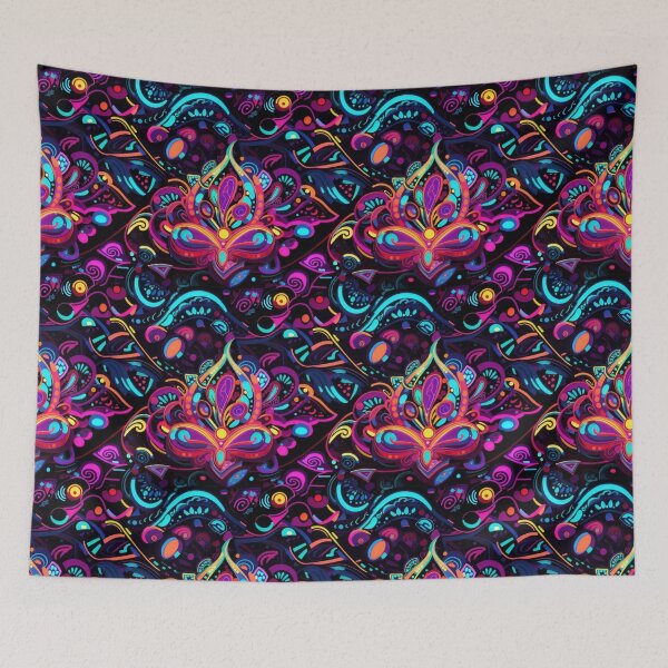 Item preview, Cyberpunk Neon Paisley Dreams #2 designed and sold by Electric-Easel.