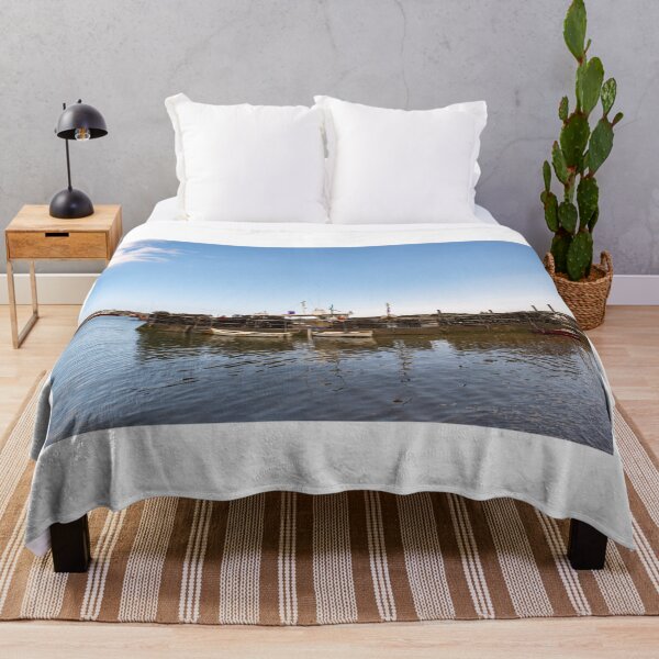 Item preview, Fishing boats in the harbour designed and sold by yackers1.
