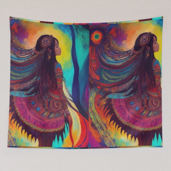 Item preview, Enchanting Ayahuasca Dream: Abstract Native Art | Native Americans - America designed and sold by Badowolf.
