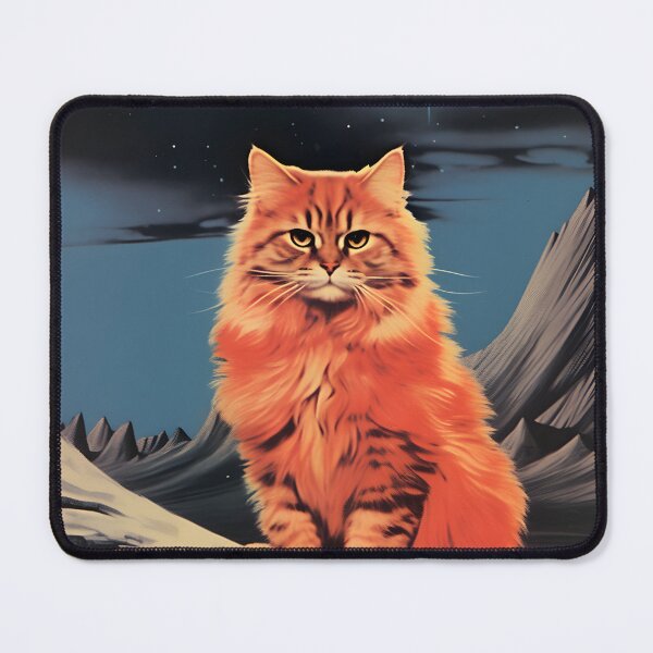 Item preview, Cosmic Landscape of Cat and Full Moon with Starry Night Sky designed and sold by Je-we.
