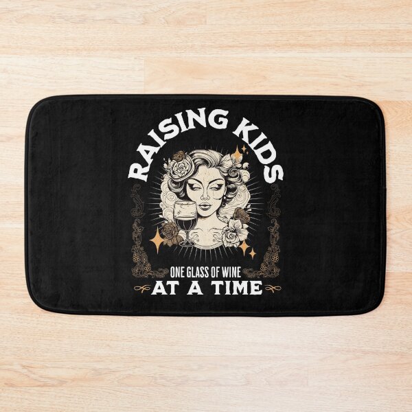 Item preview, Raising kids one glass of wine at a time | Vintage Style designed and sold by Tee-Craftify.