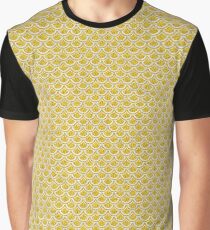 SCALES2 WHITE MARBLE & YELLOW DENIM Graphic T-Shirt