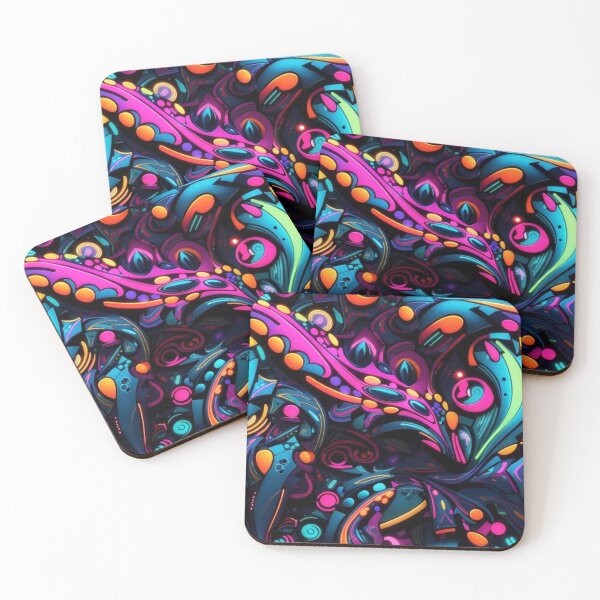 Item preview, Cyberpunk Neon Paisley Dreams #3 designed and sold by Electric-Easel.