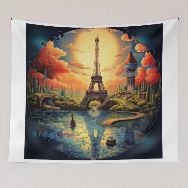 Item preview, Geometric Whispers of the Eiffel Tower designed and sold by SudokuSavvy.