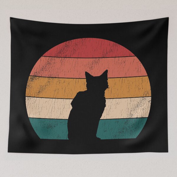 Item preview, Stray Cat Vintage Sunset designed and sold by StebopDesigns.