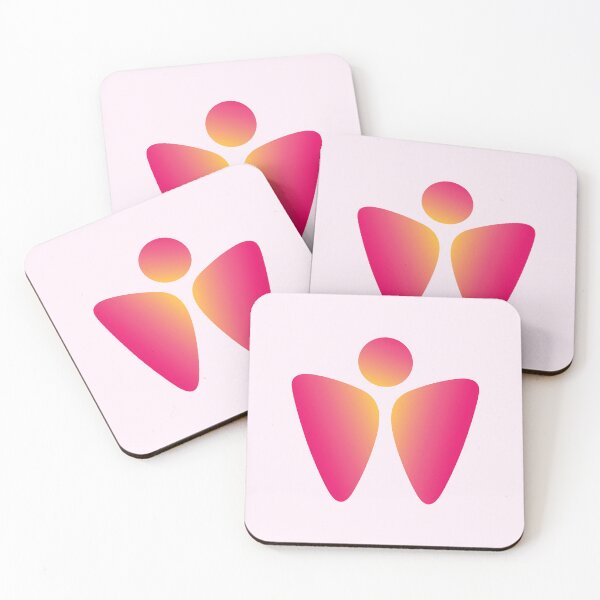 Item preview, Rejuvenation Refreshing Flying Pink Butterfly with an Abstract Human Figure as Negative Space designed and sold by Wiggly Lines.