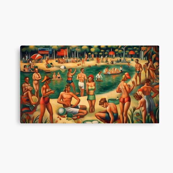 Vista previa del artículo con la obra «Baño surrealista», diseñado y vendido por MistyMX.