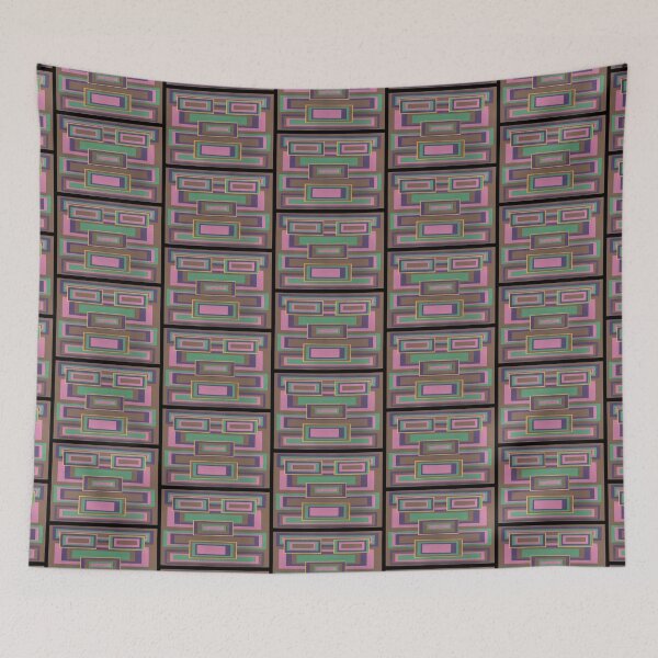 Item preview, I Hit Big Repeat (Facemadics abstract face colorful contemporary) designed and sold by Facemadics.