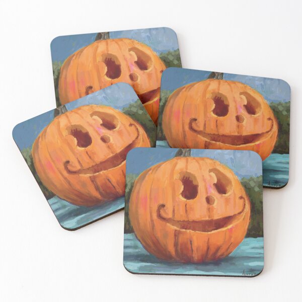 Artikelvorschau, Happy Jack O Lantern Original Ölgemälde entworfen und verkauft von Anne Marie Propst.