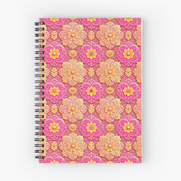 Item preview, Pink and Golden Floral Pattern designed and sold by AGNIII.