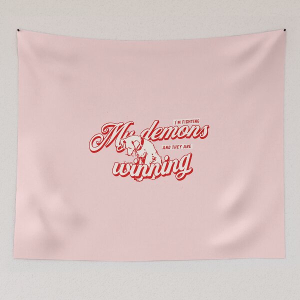 Item preview, I`m fighting my demons and they are winning designed and sold by MemeSaranchez.