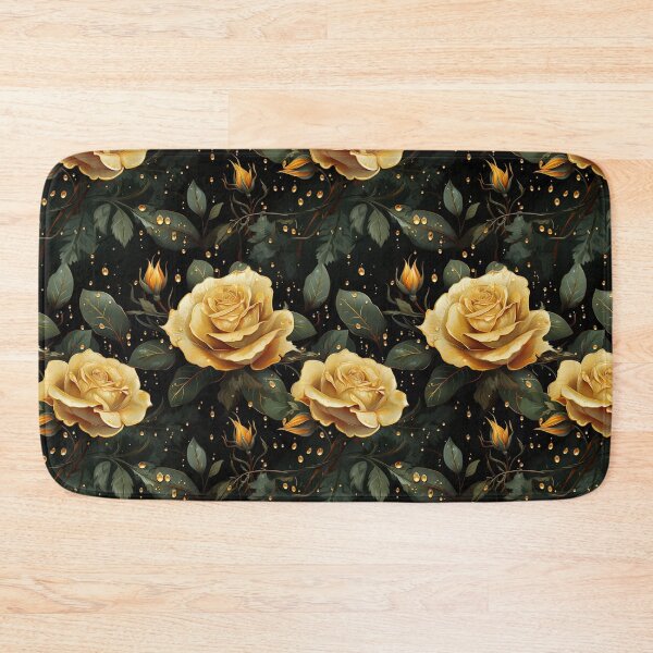 Item preview, Golden roses and droplets designed and sold by Lewis-mart.