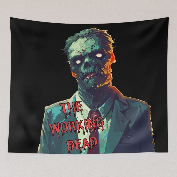 Item preview, The Working Dead - spooky zombie designed and sold by TomFrontierArt.