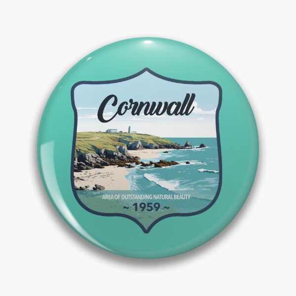 Item preview, Cornwall Area of Outstanding Natural Beauty (AONB) United Kingdom - 1 - Sticker Series Digital Art | WanderUpNorthCo. designed and sold by WanderUpNorth.