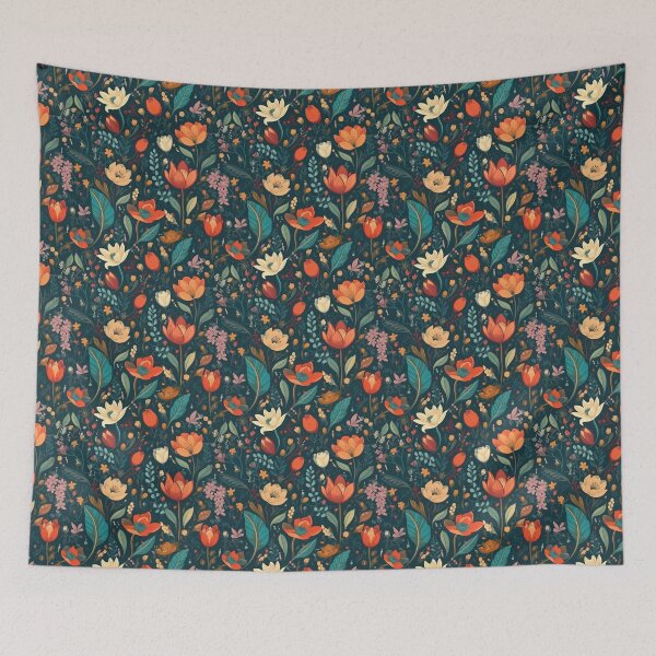 Item preview, Beautiful elegant flower seamless pattern designed and sold by MiraCleAI.
