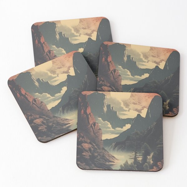 Item preview, Vintage Surreal Collage Nature Mountain Valley designed and sold by Art-Jiyuu.