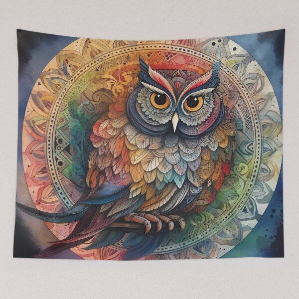 Item preview, Mandala Owl decor designed and sold by VeronicArt85.