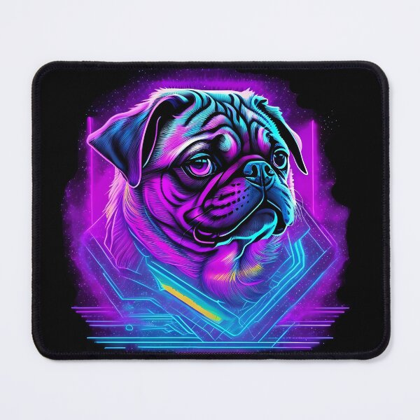 Item preview, Synthwave Style / Neon Pug designed and sold by Seneku-Design.
