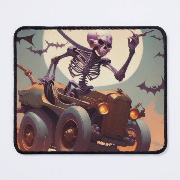 Item preview, Halloween Skeleton Driving A Car designed and sold by catchyology.