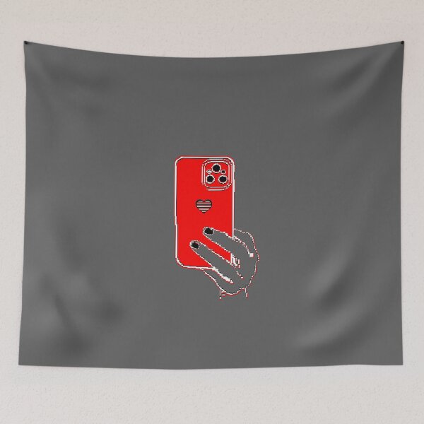Item preview, mirror selfie phone in hand pixelart designed and sold by 4rpixs.